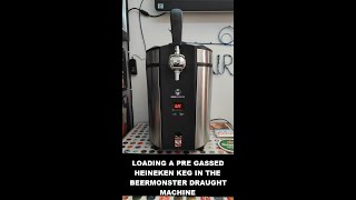 Beermonster draught machine  How to load a pre gassed Heineken keg  affligem blanche review later [upl. by Atinas689]