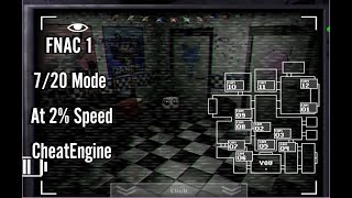 FNAC 1 720 Mode Completed At 2 Speed CheatEngine [upl. by Sivi]