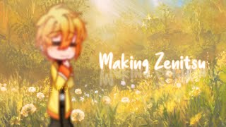 How to make Zenitsu in Gacha Club ´｀  KNY  Read Desc [upl. by Meekahs]