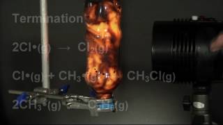 Photochlorination  The Reaction between Methane and Chlorine [upl. by Annairdua77]