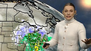 Weather update Major winter storms blast Canada [upl. by Pump]