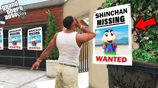 GTA 5  Franklin Try To Find Lost Shinchan In GTA 5  Shinchan Missing In GTA 5 [upl. by Horbal]