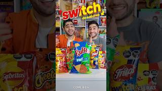 Probando TODAS las SABRITAS SWITCH 🔁😱🔥 sisomosgemelos sabritas ruffles doritos cheetos [upl. by Enatan]