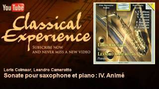 Yvon Bourrel  Sonate pour saxophone et piano  IV Animé  ClassicalExperience [upl. by Kiri998]