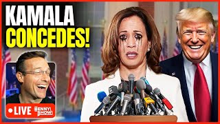 🚨 WATCH Kamala Crying Concession Speech LIVE Right NOW After Trump LANDSLIDE Victory Its OVER [upl. by Adamec947]