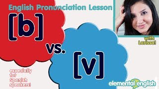 b vs v  English Pronunciation Lesson [upl. by Eihs]