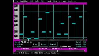 MSDOS MIDI Cover done in Cakewalk 5  quotClubbed to deathquot by Rob Dougan [upl. by Rogers]