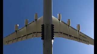 4K  Amazing ANTONOV 225 Returns to the Sky  Spectacular Overhead landing at Leipzig [upl. by Doty]