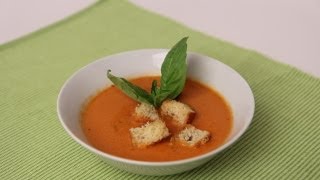 Homemade Tomato Soup Recipe  Laura Vitale  Laura in the Kitchen Episode 454 [upl. by Tecu]