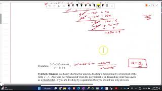 Lesson 4 Long Division Remainder and Factor Theorem [upl. by Dawkins936]