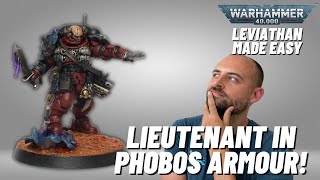 How to Paint new Lieutenant in Phobos Armour from Leviathan new40k [upl. by Amitarp]