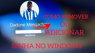 Como COLOCAR OU REMOVER A SENHA do WINDOWS 10 2024 [upl. by Kerwinn]