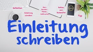 Einleitung Hausarbeit  Bachelorarbeit scheiben ✅ einfach erklärt [upl. by Brazee736]