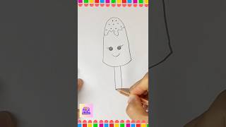 🍦 Dondurma Nasıl Çizilir Kolay Adımlarla Harika Çizim Yap ✏️🎨 shorts çizim nasılçizilir [upl. by Pedroza]