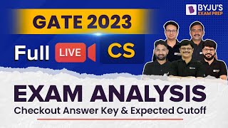 GATE 2023 CS Exam Analysis 2023  GATE CSE 2023  GATE CSE Paper Solution Cut off amp Answer Key [upl. by Pasol]