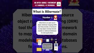 🔥 What is Hibernate Framework  Hibernate Basics  Hibernate  kaashiv venkat hibernate shorts [upl. by Anivlac769]