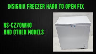 insignia freezer hard to open fix nscz70wh0 [upl. by Neraa813]