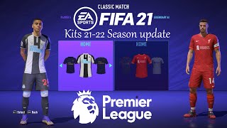 FIFA 21  Premier League Kits Mod  2122  Get ready for the new season [upl. by Nnylatsirk]