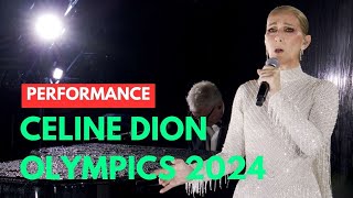 Celine Dion Spectacular Performance at the Olympics 2024 A MustWatch [upl. by Aidnyc]