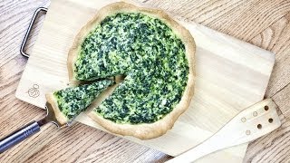 Spinach Tart  Tarta ze Szpinakiem  Recipe 135 [upl. by Aem171]