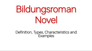 Bildungsroman Novel with Examples and Characteristics  Education Novel  Formation Novel UrduHindi [upl. by Nylrats]