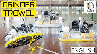 How to grind and polish concrete floors with a power trowel  Fast Process In only 2 grinding steps [upl. by Bertila350]