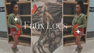 How To FAUX LOCS over REAL LOCS [upl. by Inaej158]