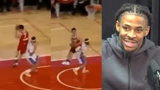 Ja Morant trolls Yuki Kawamura for trying to 360 layup in his G League debut [upl. by Berthoud]