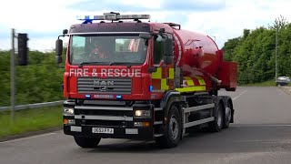 Ellesmere Port Water Bowser Responding  Cheshire Fire amp Rescue Service [upl. by Elbam988]