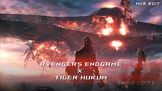 Avengers ENDGAME X Tiger Hukum 💥  Tamil HDR Marvel Edit ⚡ GNMSEditz [upl. by Fortier141]