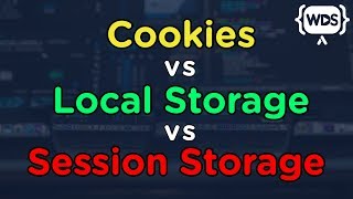 JavaScript Cookies vs Local Storage vs Session Storage [upl. by Amarette]