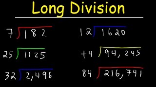 Long Division Made Easy  Examples With Large Numbers [upl. by Coffin]