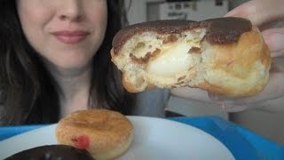 SassEsnacks ASMR Eating Donuts  Whisper Reading  Scottish Foods  American Food  Sweets [upl. by Kraska]