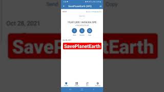 SavePlanetEarth Coin Make Me CrorePati  Huge Profit Book in My Trust Wallet shorts [upl. by Kcirddot]