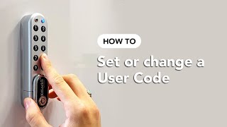 How To Set or Change a User Code  KitLock by Codelocks [upl. by Amsden662]