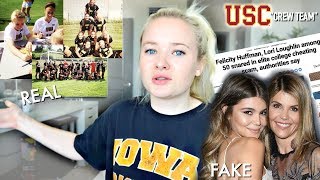 FORMER COLLEGE ATHLETE REACTS TO OLIVIA JADELORI LOUGHLIN COLLEGE SCAM [upl. by Gillett]