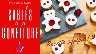 Recette des sablés à la confiture sans gluten [upl. by Ladd]