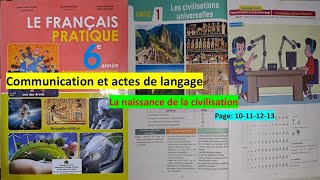 unité 1 Commu Actes Langage lanaissancedelacivilisation page 10111213 le français pratique [upl. by Howund]