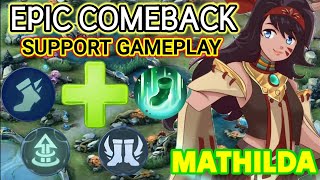 Mathilda Support Epic Comeback Gameplay mathilda mathildaemblem mathildabuild mathildagameplay [upl. by Siegfried446]