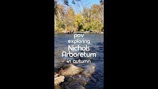 POV Exploring UMichs Arboretum in autumn  Michigan Public Health [upl. by Henleigh]