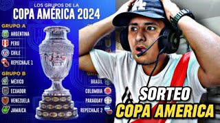 Sorteo Copa América 2024  GRUPOS PAREJOS  reaccion peruana en vivo [upl. by Aivatnohs284]