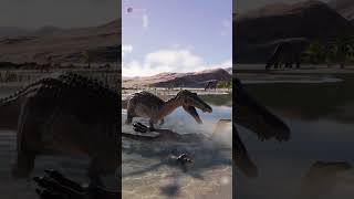 Baryonyx drowns Gallimimus in the water  Jurassic World Evolution 2 Dominion Malta [upl. by Dorian]