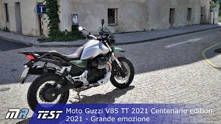 Moto Guzzi V85 TT 2021 Centenario edition 2021  Grande emozione [upl. by Otte163]