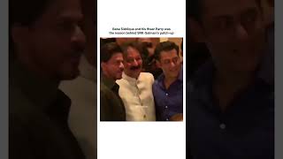 That moment when Baba Siddique made SRK and Salman reconcile 🙌🏻 [upl. by Enelia]