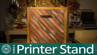 Make a Printer Stand out of reclaimed wood [upl. by Artimas]