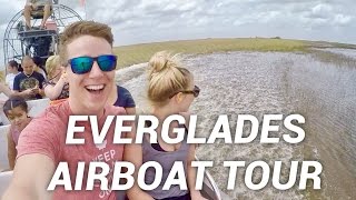 SURPRISING AIRBOAT RIDE  Florida Gator Park Tour in the Everglades [upl. by Adey]