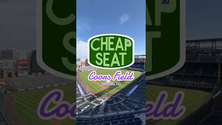 I found the single worst seat at Coors Field home of the Colorado Rockies baseball mlb [upl. by Lynch]