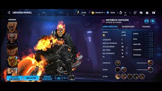 Marvel Future Fight Poder Uniforme GHOST RIDER Especial Halloween Nivel 70 y 80 Motorista Fantasma [upl. by Aicatsue]