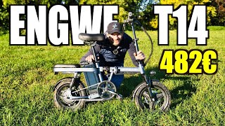 La MINI EBIKE con 7 SOSPENSIONI e con Doppia batteria  Engwe T14 [upl. by Etteneg]