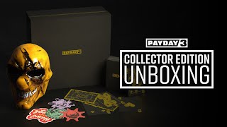 PAYDAY 3 Collectors Edition Official Unboxing [upl. by Anbul]